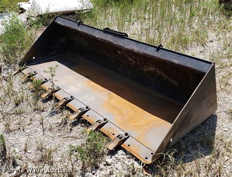 used 84 inch skid steer bucket|84 universal mount dirt bucket.